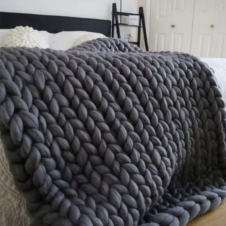 Handmade Chunky Blanket - Silva | Luxury Living Blanket
