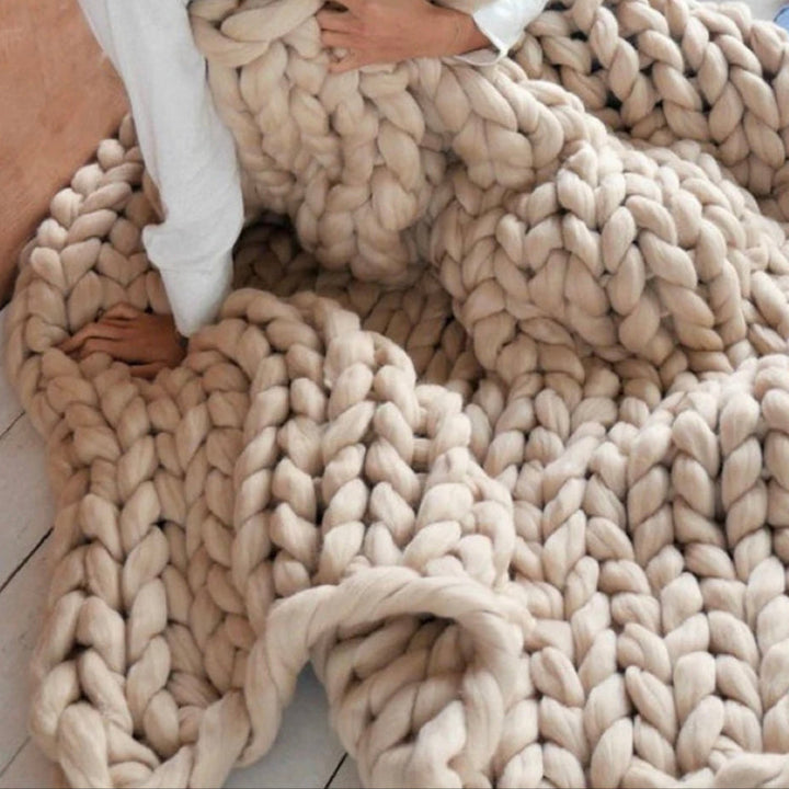Handmade Chunky Blanket - Silva | Luxury Living Blanket