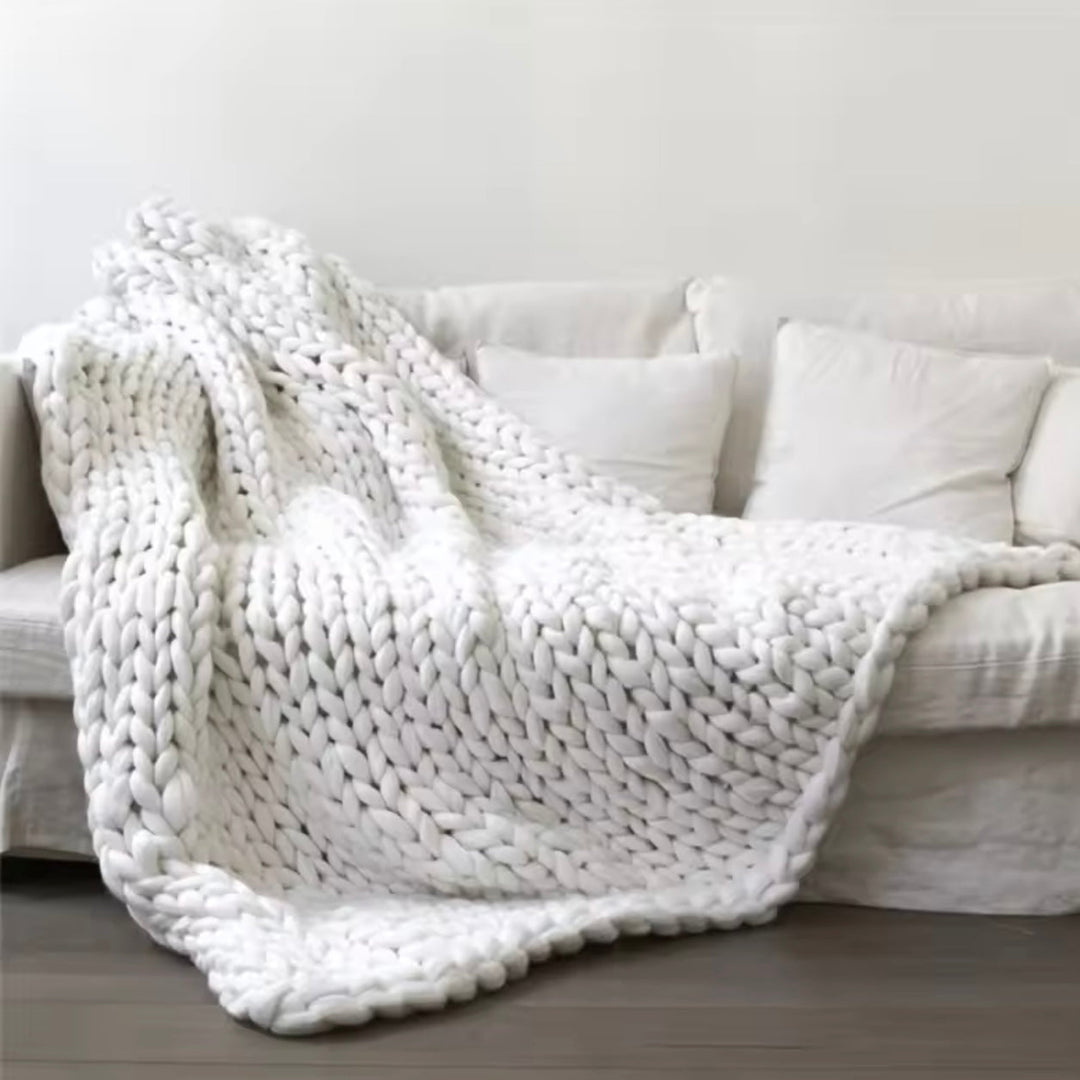 Handmade Chunky Blanket - Silva | Luxury Living Blanket